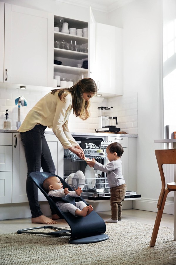 BABYBJORN - leżaczek BLISS WOVEN, Granatowy