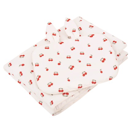 Pościel z wypełnieniem Wisienki 75x100 cm z uszkami / Samiboo