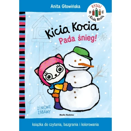 Pada śnieg. Kicia Kocia. Kolorowanka / Wydawnictwo Media Rodzina