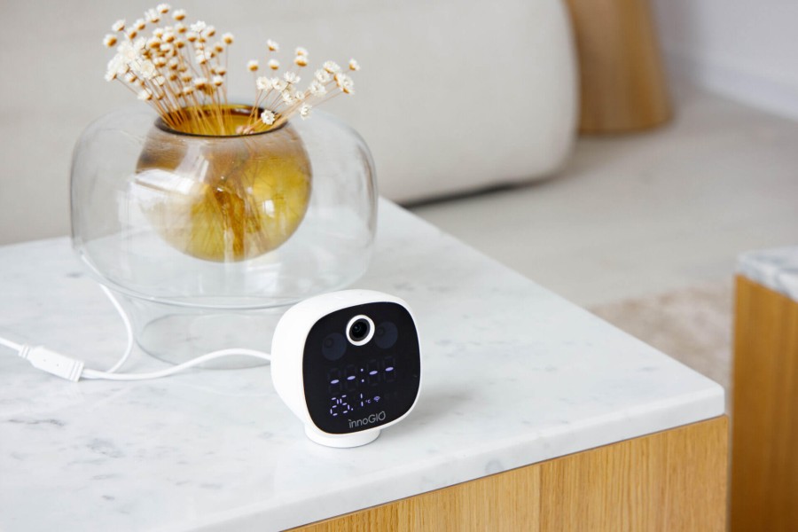 Kamera Wi-Fi Elektroniczna niania GIOsafety Smart Clock – kamera monitorująca do użytku rodzinnego / InnoGIO