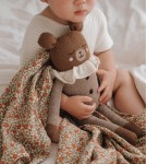 Duży dziergany miś z wełny alpaki - sienna pyjamas / Main Sauvage