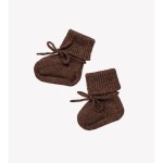 Dziergane buciki niechodki - dark mocha / Main Sauvage