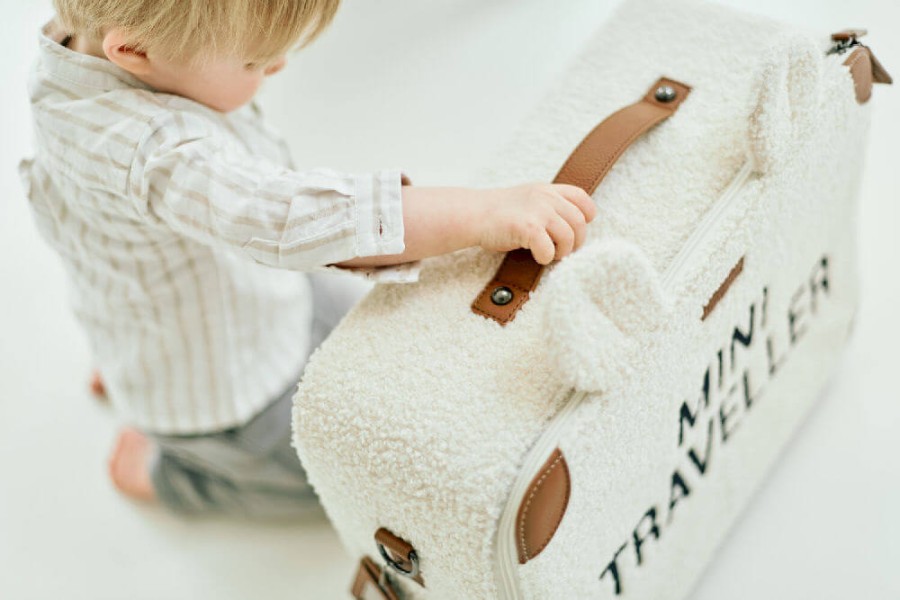 Walizka dziecięca Mini Traveller Teddy bear White / Childhome