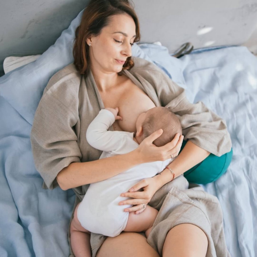 Poduszka do karmienia - Szałwiowa / Karmiuszka