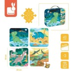 Puzzle progresywne Dinozaury - 4 układanki 3+/ Janod