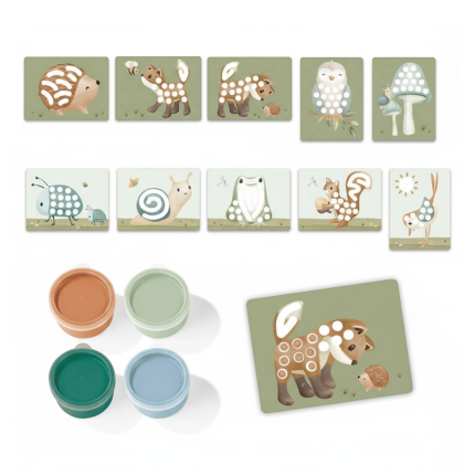 Zestaw do malowania palcami Forest Friends / Little Dutch