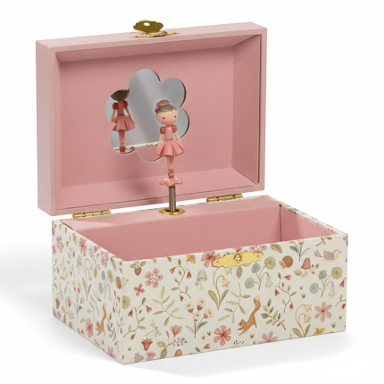 Szkatułka na biżuterię z pozytywką - Rosa / Little Dutch
