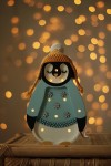 Lampa Little Lights Mini Świąteczny Pingwinek - Blue / Little Lights
