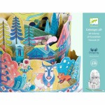 Kolorowanki 3D - Na szczycie świata / Djeco