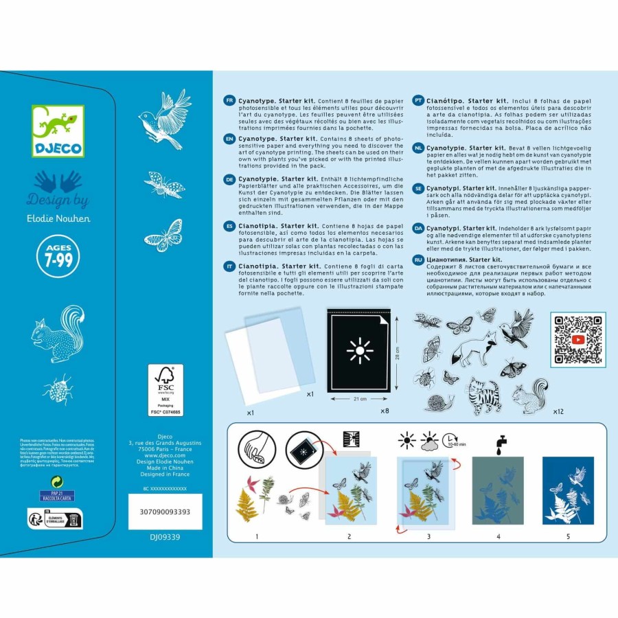 Zestaw artystyczny cyjanotypia LAS 7+ / Djeco