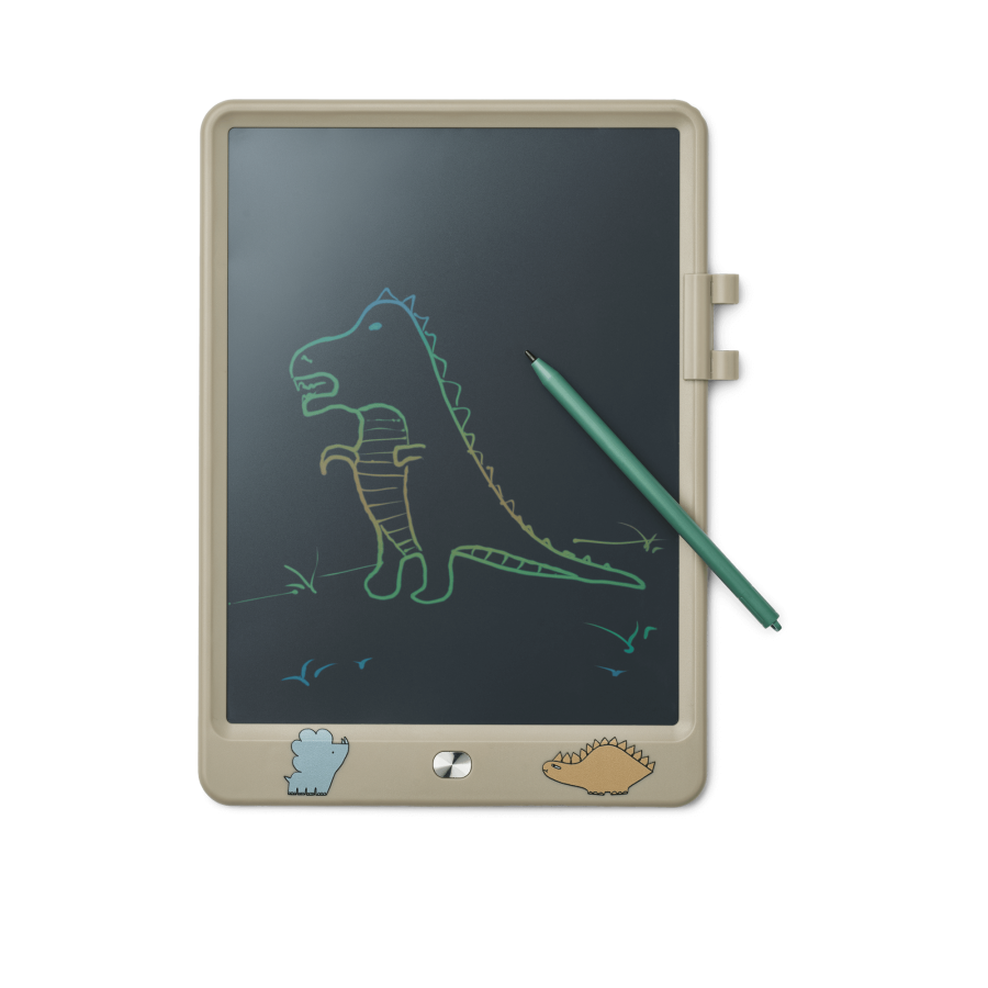 Analogowy tablet do rysowania Zora Magic - Dinosaurs, mist / Liewood