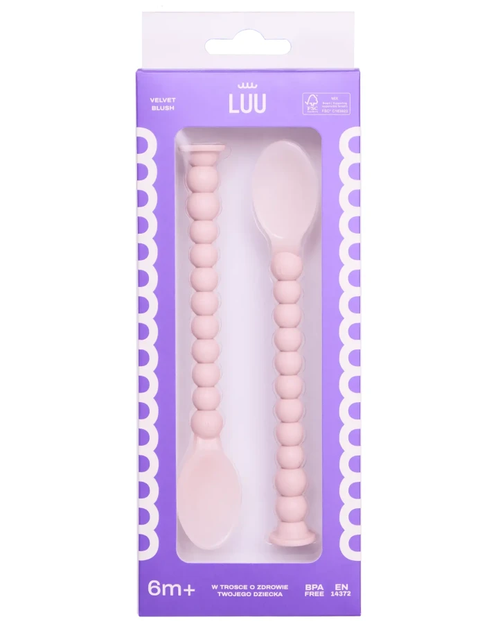 Zestaw łyżek do karmienia, 2 szt. - Velvet Blush / Luu Kids