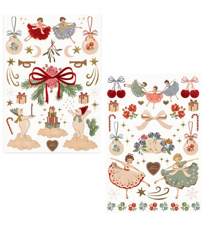 Tatuaże christmas multi - baletnice i kokardy / Konges slojd