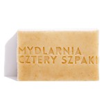 Peelingujące mydło Melisa i Dynia, 110 g / Mydlarnia Cztery Szpaki