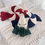 Poduszka cukierek, czerwono biała w stylu świątecznym 60cm / Cozy&Dozy