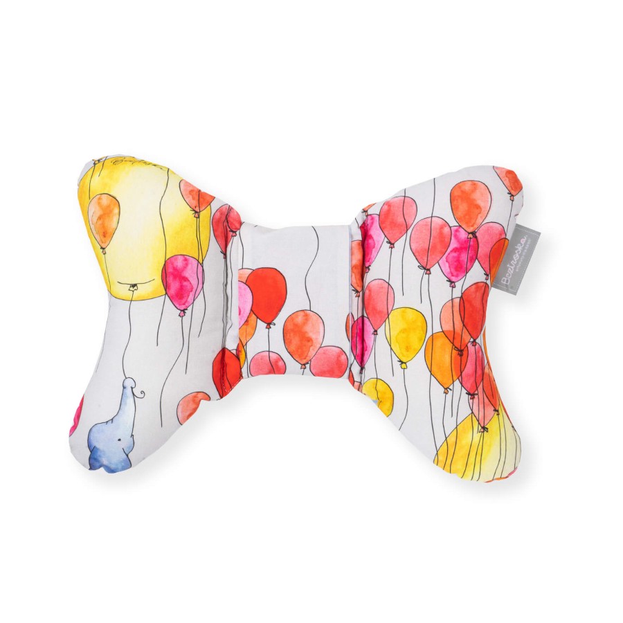 Poduszka MOTYLEK do wózka Pastelowe balony / Beztroska