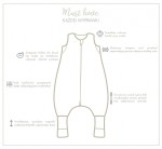 Śpiworek z nogawkami 2,5 TOG - Winter Bears / Babysteps