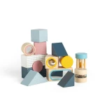 Zestaw drewnianych klocków sensorycznych / Bigjigs Toys