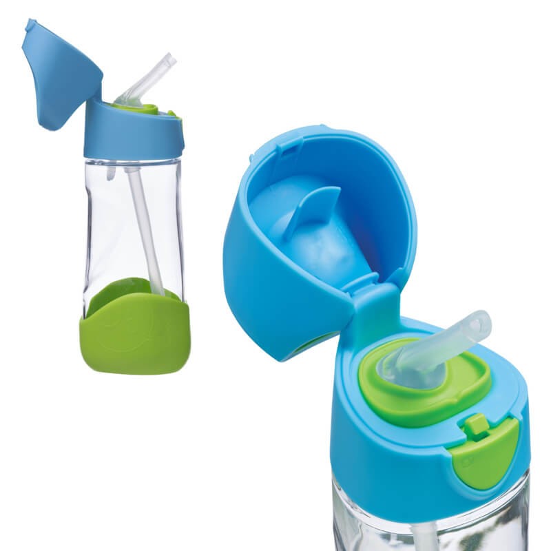 Zestaw Mini Lunchbox + Butelka tritanowa ze słomką 450 ml - Ocean Breeze / B.box
