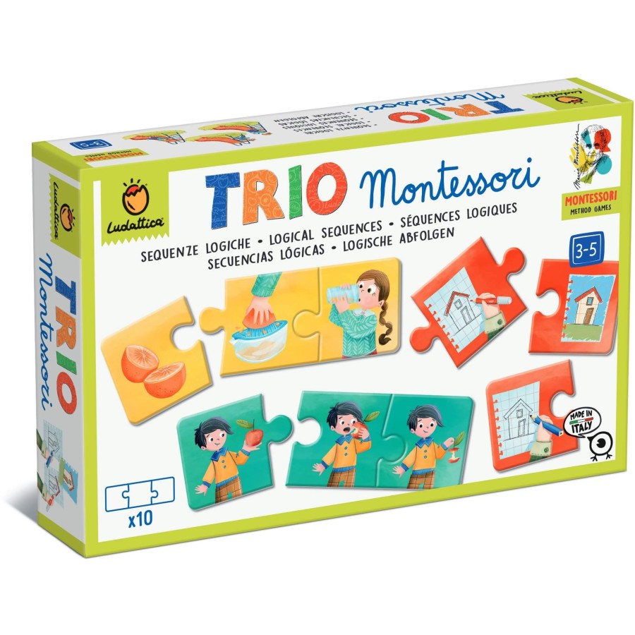 TRIO Montessori - gra-układanka - CIĄGI LOGICZNE / Ludattica