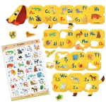 WALIZECZKA edukacyjna Montessori - Jamnik z ALFABETEM / Ludattica