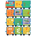 WALIZECZKA edukacyjna Montessori - pociąg z LICZBAMI / Ludattica