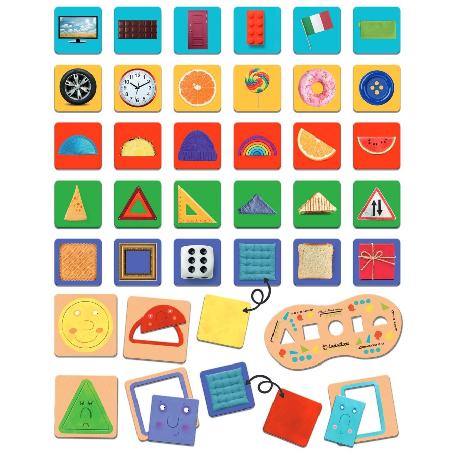 WALIZECZKA edukacyjna Montessori - ŁOWCA KSZTAŁTÓW / Ludattica