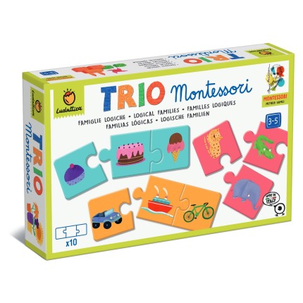 TRIO Montessori - gra-układanka - GRUPOWANIE LOGICZNE / Ludattica
