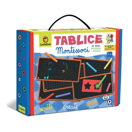 WALIZECZKA edukacyjna Montessori - TABLICE Montessori / Ludattica