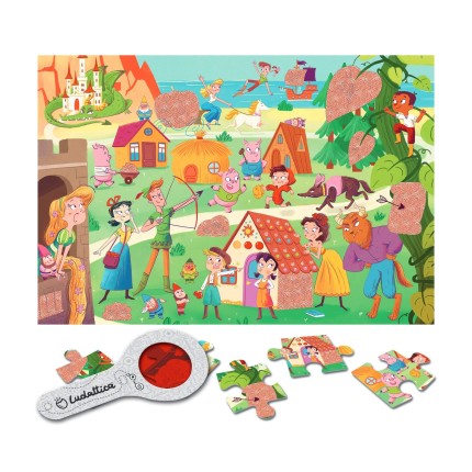 SECRET PUZZLE - puzzle z tajemnicą - POSTACIE z BAJEK / Ludattica