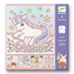 Szablony do odrysowania - JEDNOROŻCE / Djeco