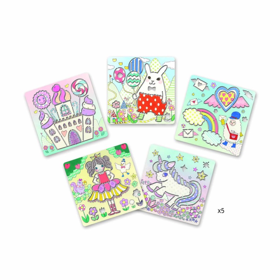 Szablony do odrysowania - JEDNOROŻCE / Djeco