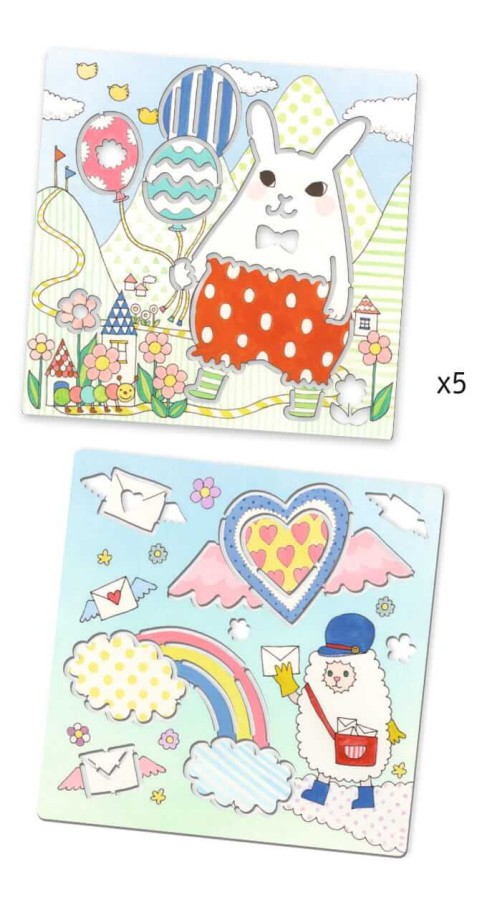 Szablony do odrysowania - JEDNOROŻCE / Djeco