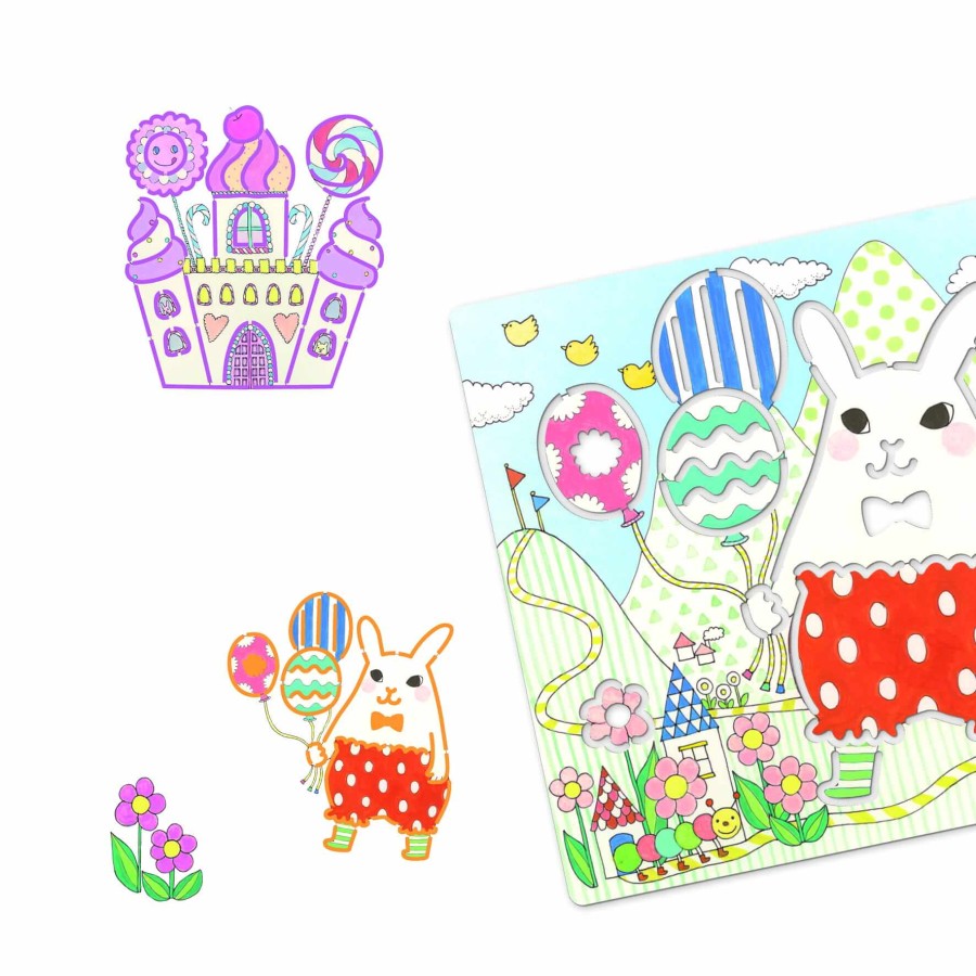 Szablony do odrysowania - JEDNOROŻCE / Djeco