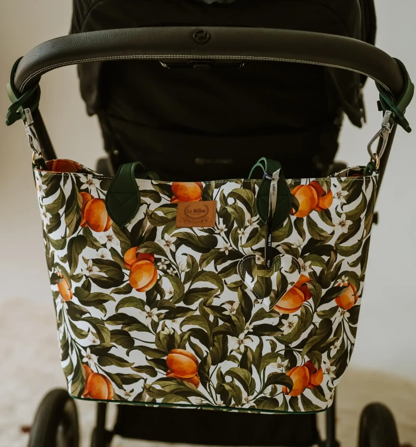 Torba dla mamy M - FEERIA PREMIUM - HEARTBEAT BEIGE / La Millou