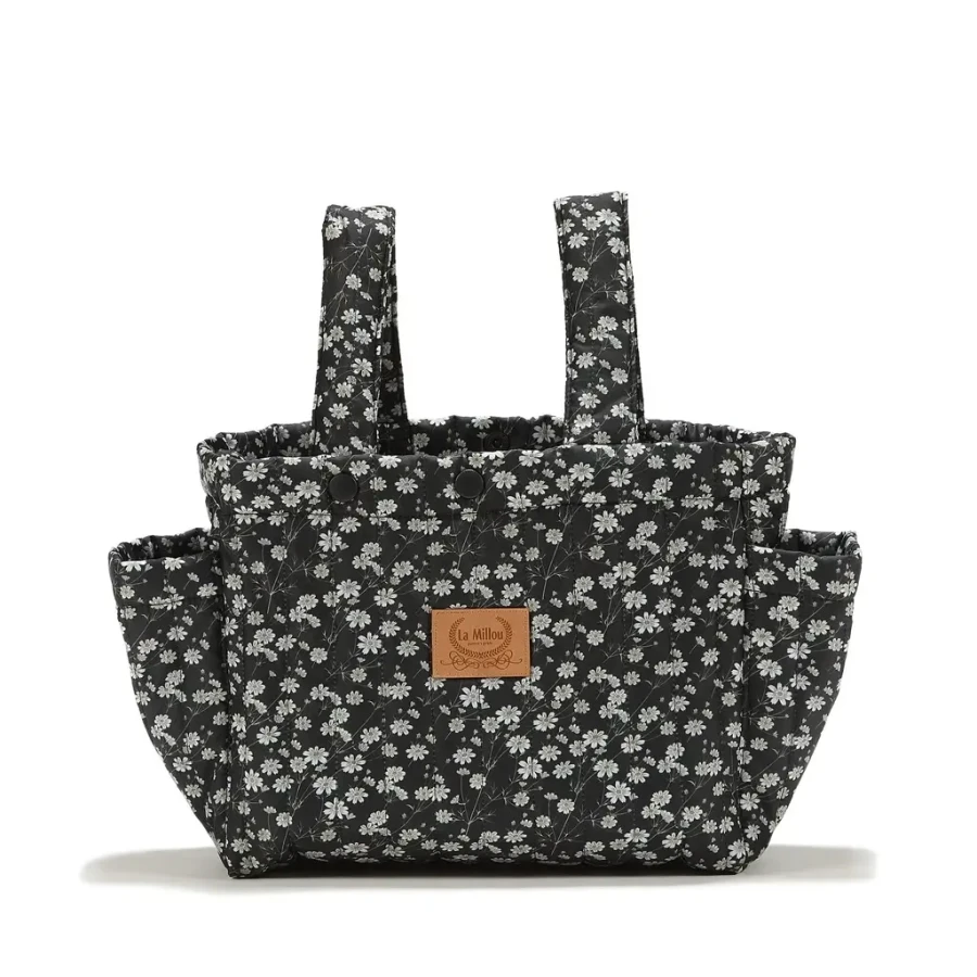 Organizer do wózka ortalion pikowany PRETTY BLACK / La Millou