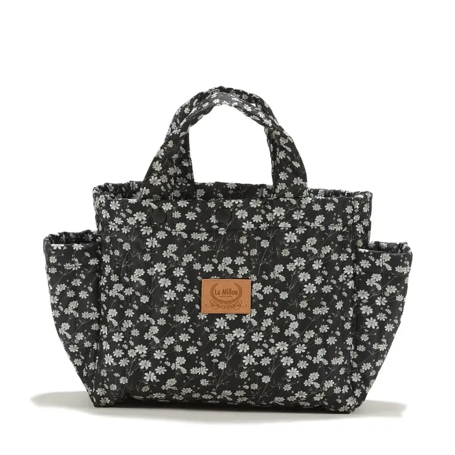 Organizer do wózka ortalion pikowany PRETTY BLACK / La Millou