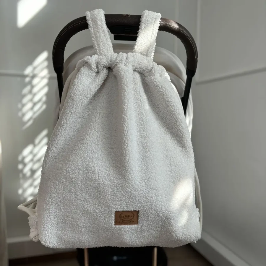 Plecak do wózka TEDDY BEAR CREAM / La Millou