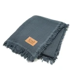 Koc muślinowy 4 warstwowy GRAPHITE / La millou