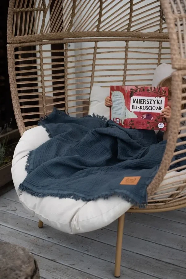 Koc muślinowy 4 warstwowy GRAPHITE / La millou