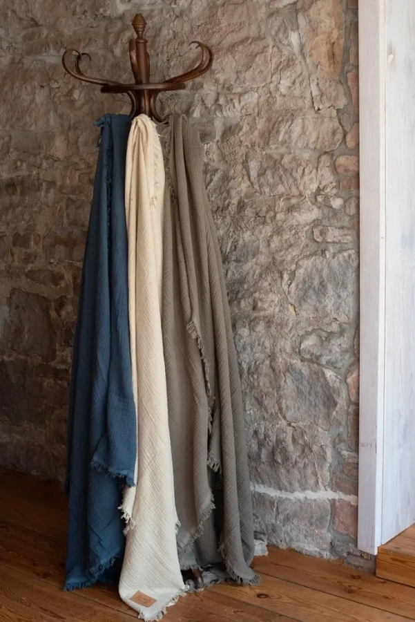 Koc muślinowy 4 warstwowy GRAPHITE / La millou