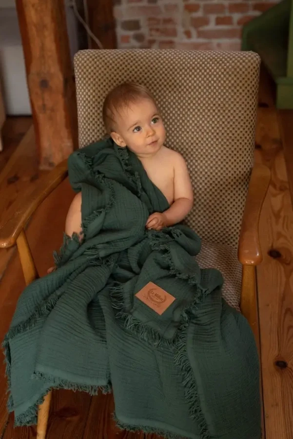 Koc muślinowy 4 warstwowy HERBAL / La millou