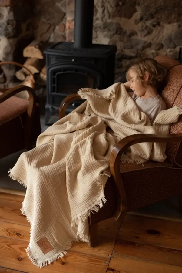 Koc muślinowy 4 warstwowy SAND / La millou