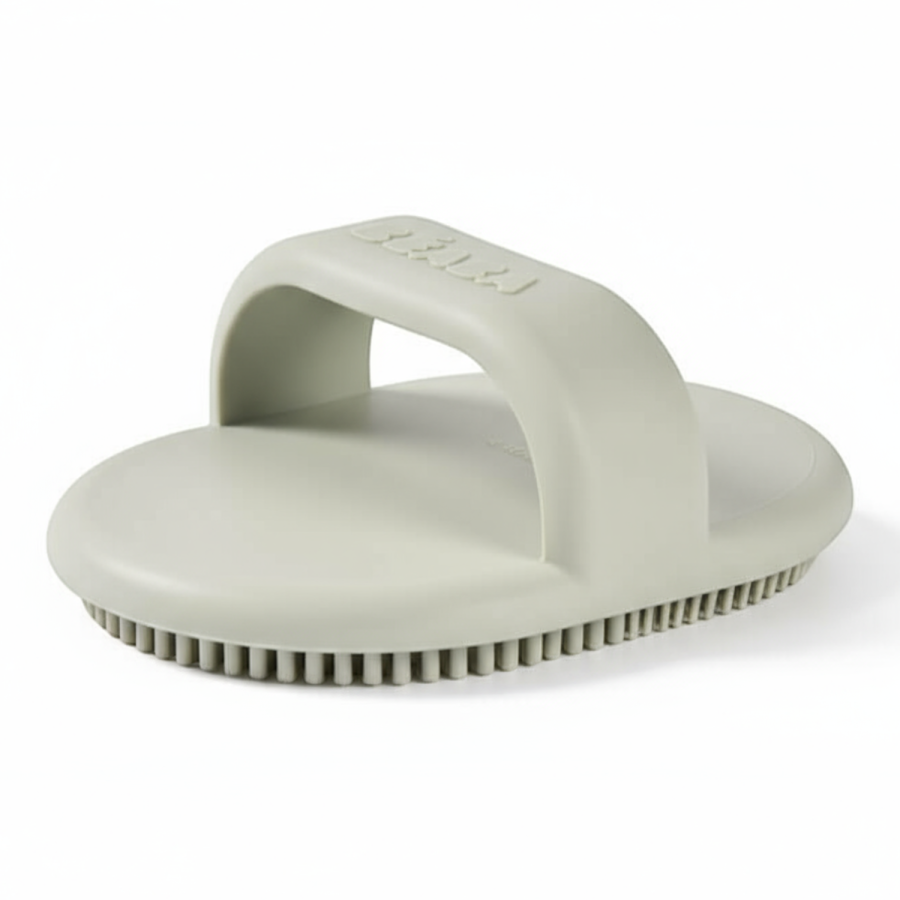 Silikonowa szczoteczka do mycia i masażu dziecka Misty green / Beaba