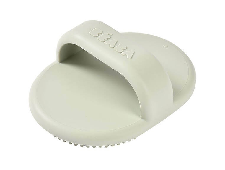 Silikonowa szczoteczka do mycia i masażu dziecka Misty green / Beaba