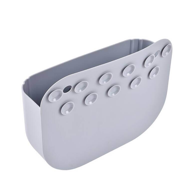 Silikonowy zestaw do kąpieli: zabawki Mint - multi colors i kosz do przechowywania Pebble / Beaba