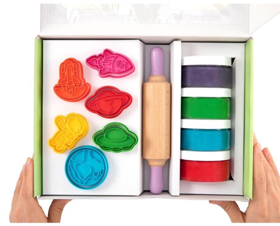 Zestaw kreatywny KOSMOS, 100% naturalna ciastolina i akcesoria / ChildGen