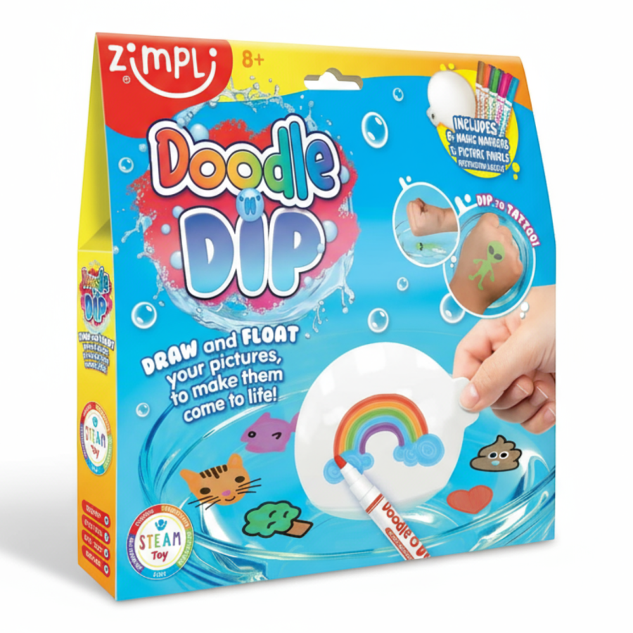 Zestaw tatuaży do wody + flamastry / Zimpli Kids