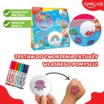 Zestaw tatuaży do wody + flamastry / Zimpli Kids