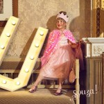 Kostium różowa peleryna z cekinami Laurence / Souza!